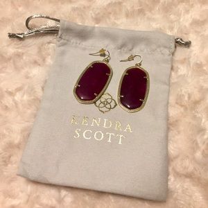 Maroon Kendra Scott “Danielle” earrings